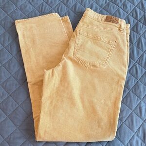 Mom Straight Jean Corduroy Pants